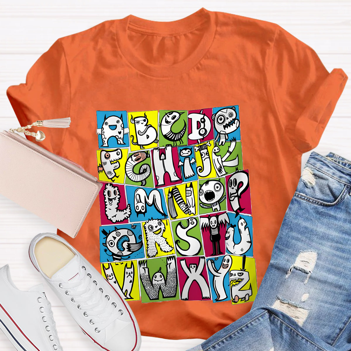 Funny Alphabet Teacher Shirt