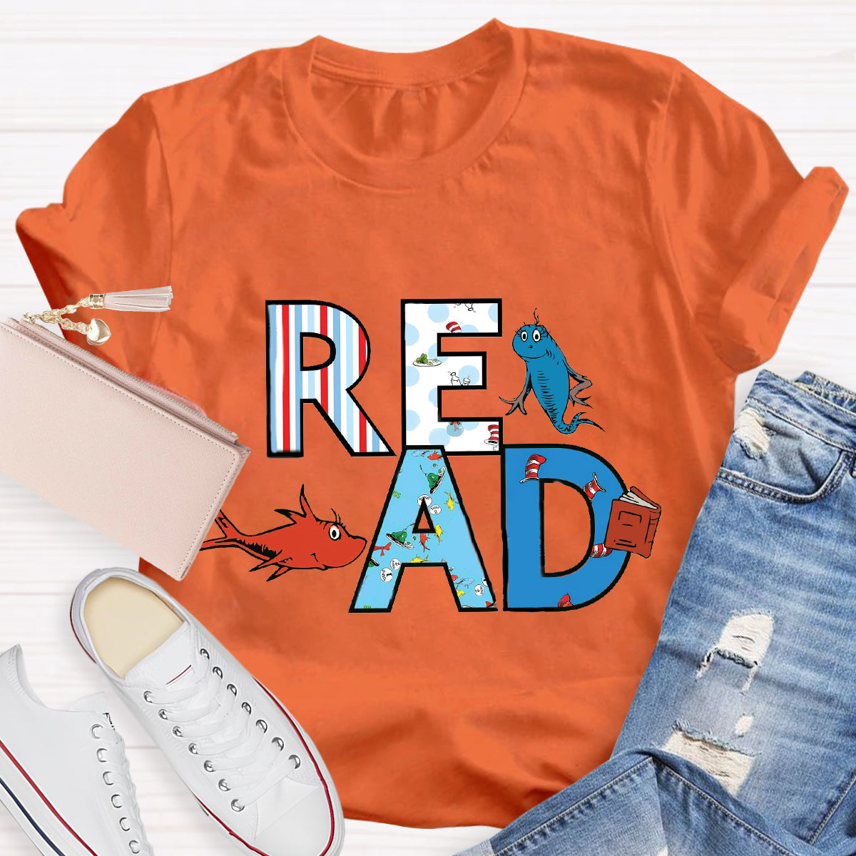 Read Book Character Day T-Shirt