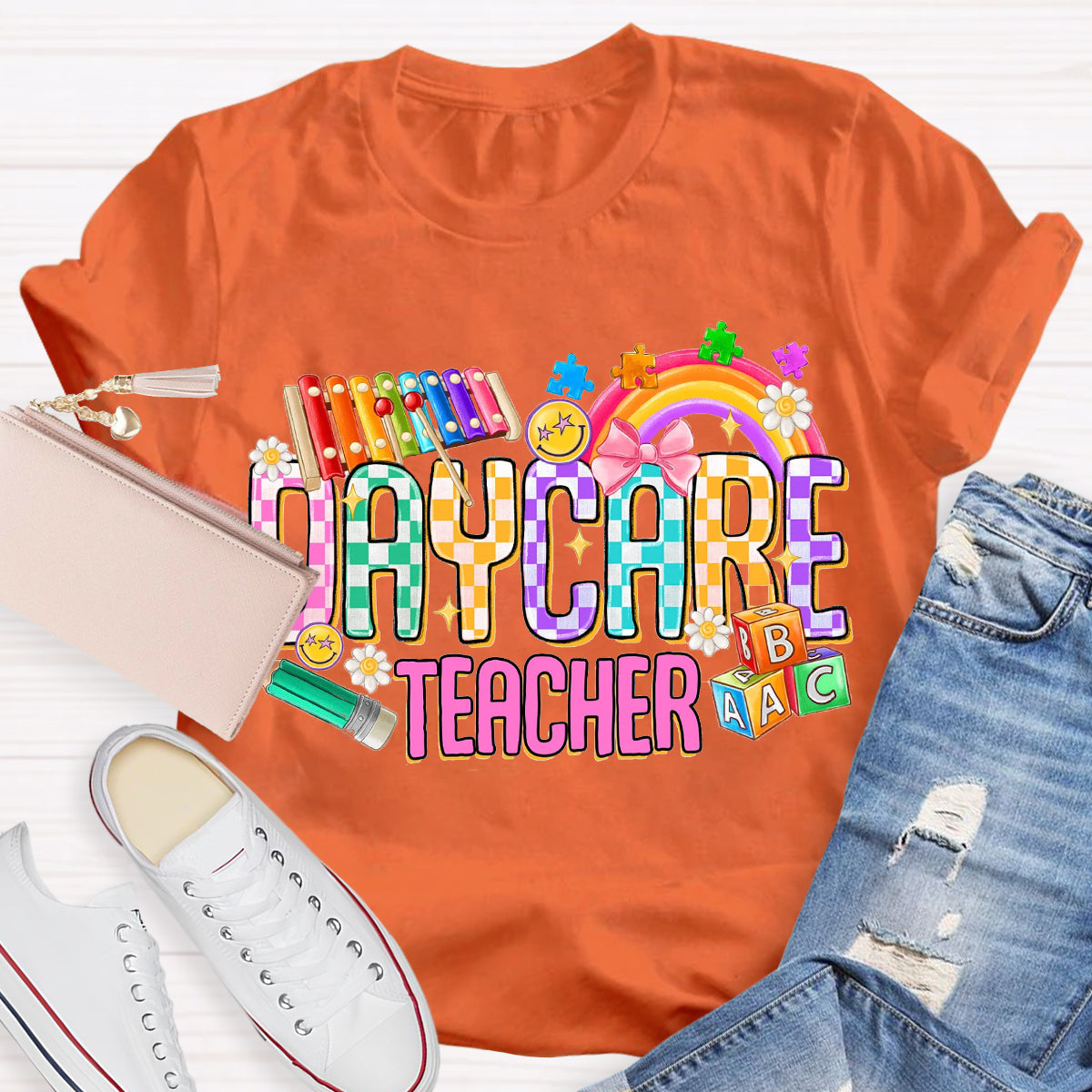 Rainbow Daycare Teacher T-Shirt