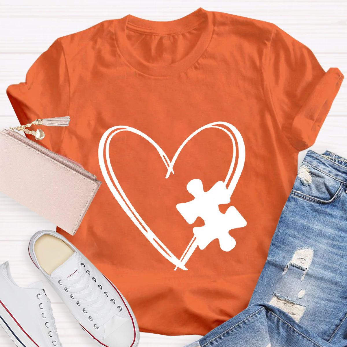 Puzzle Heart T-Shirt