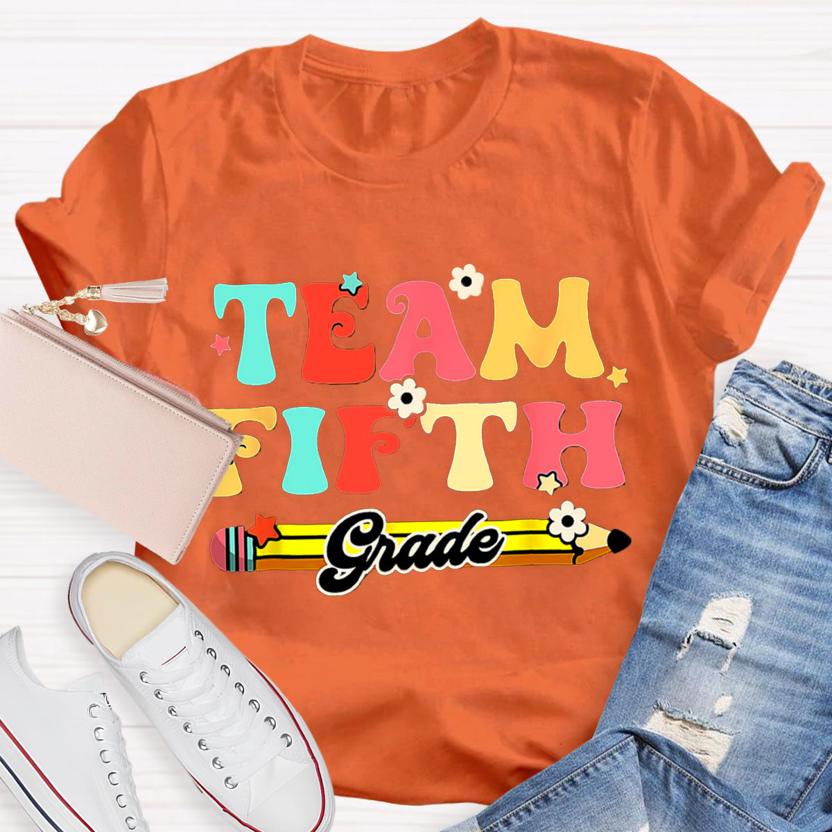 Personalized Grade Teacher Team T-Shirt