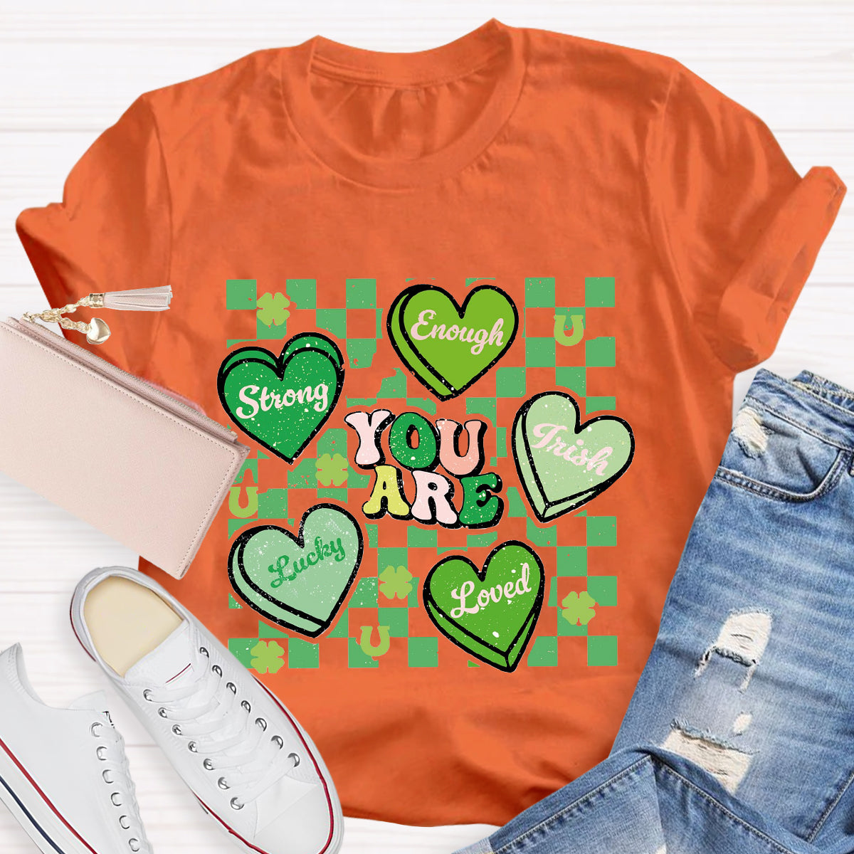 Retro Lucky Charm You Are Loved T-Shirt