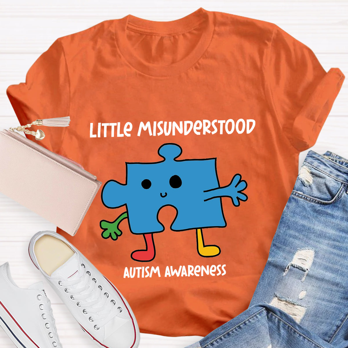 Little Misunderstood Puzzle Autism Awareness T-Shirt