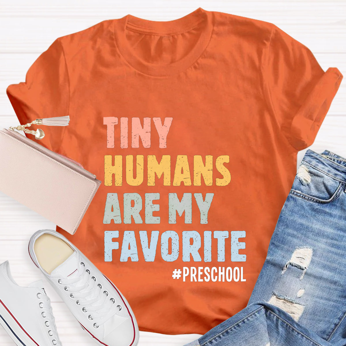 Personalized Grade Tiny Humans Are My Favorite T-Shirt