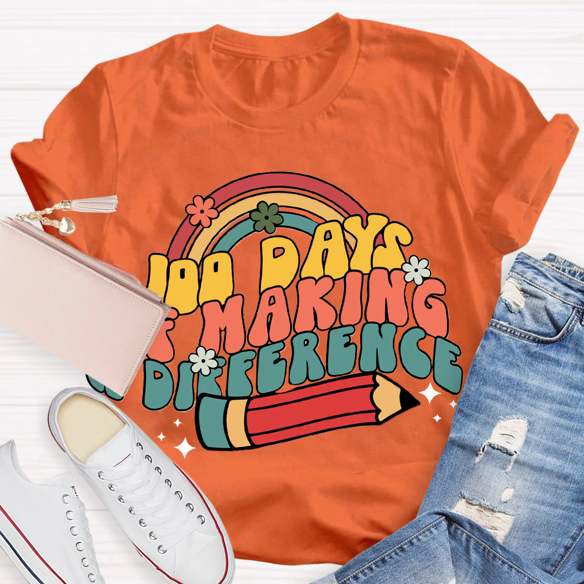 100 Days of Making a Difference T-Shirt