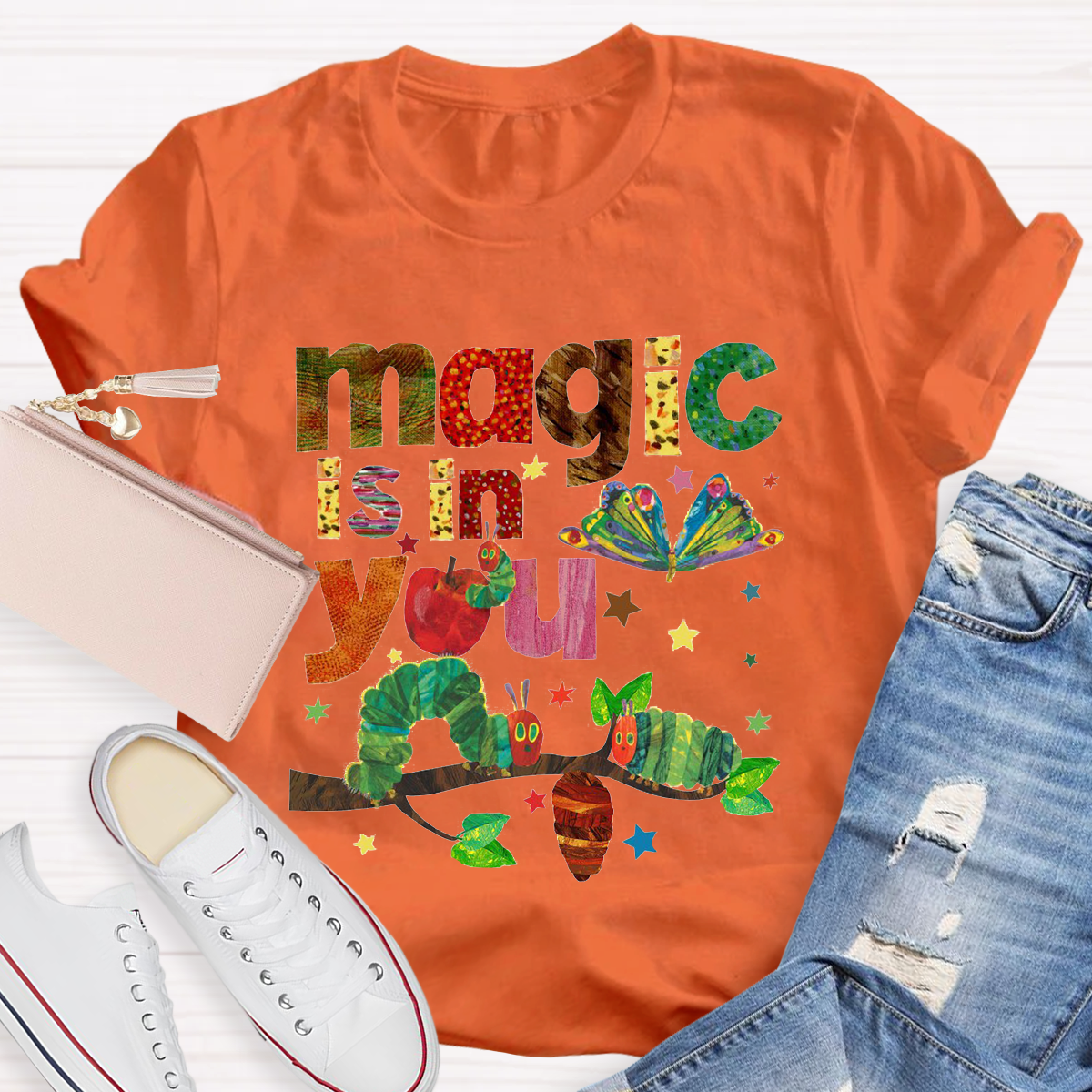 Magic Is In You The Very Hungry Caterpillar And Butterfly Teacher T-Shirt