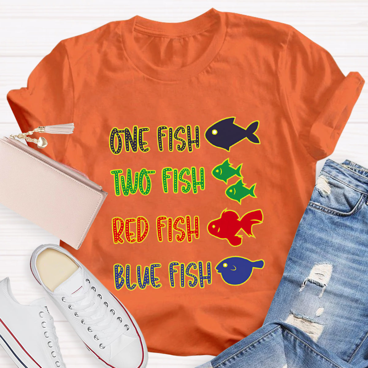 One Fish Two Fish Red Fish Blue Fish T-Shirt