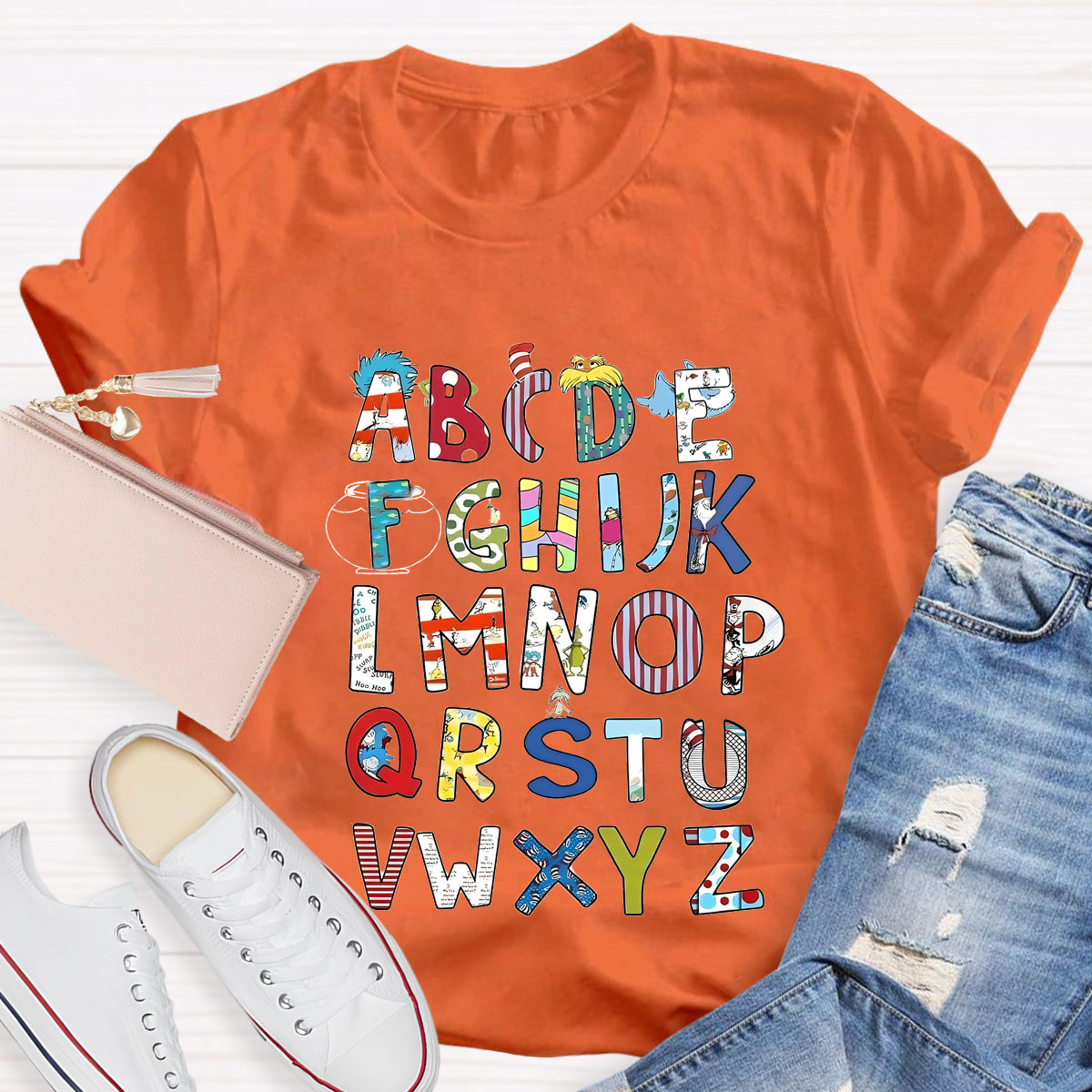 Children's Books Alphabet Teacher T-Shirt