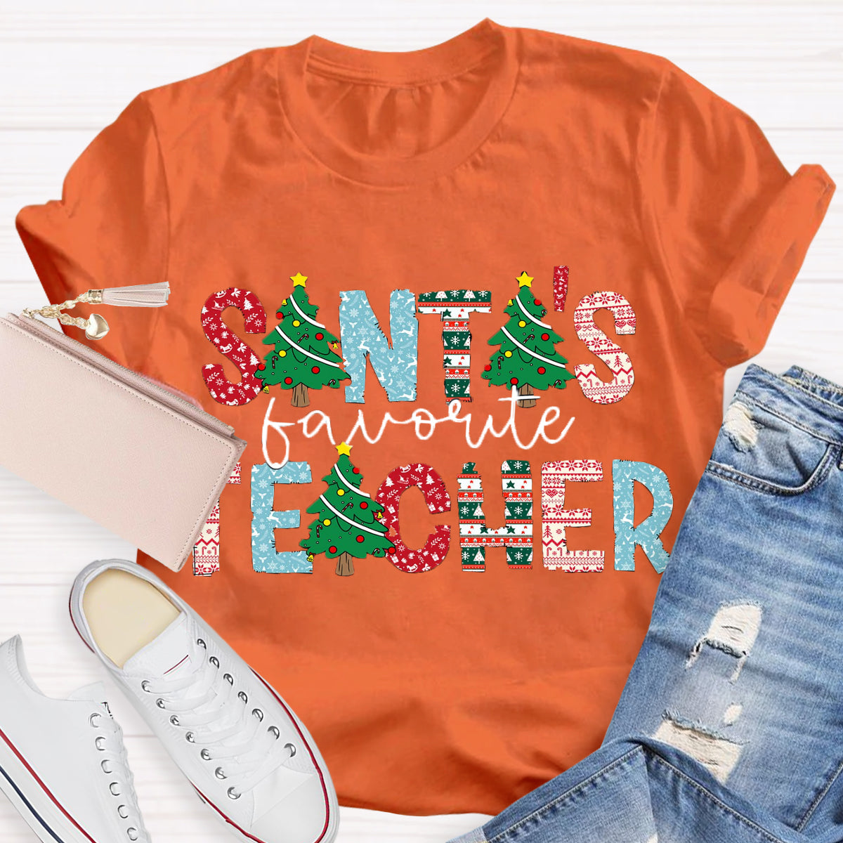 Santa's Favorite Teacher T-Shirt