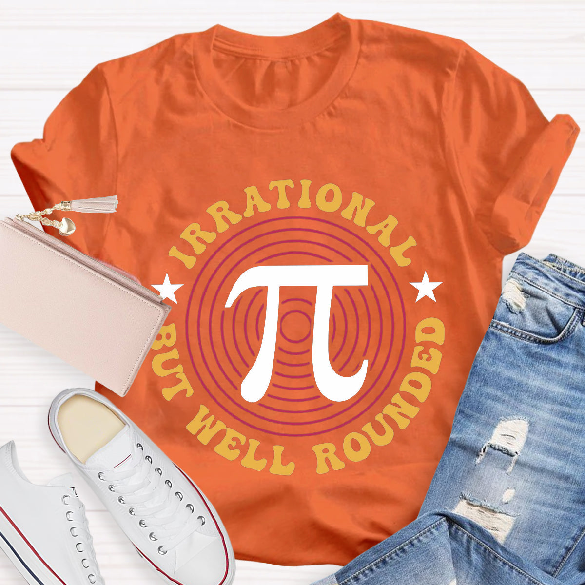 Irrational But Well Rounded Math Day T-Shirt