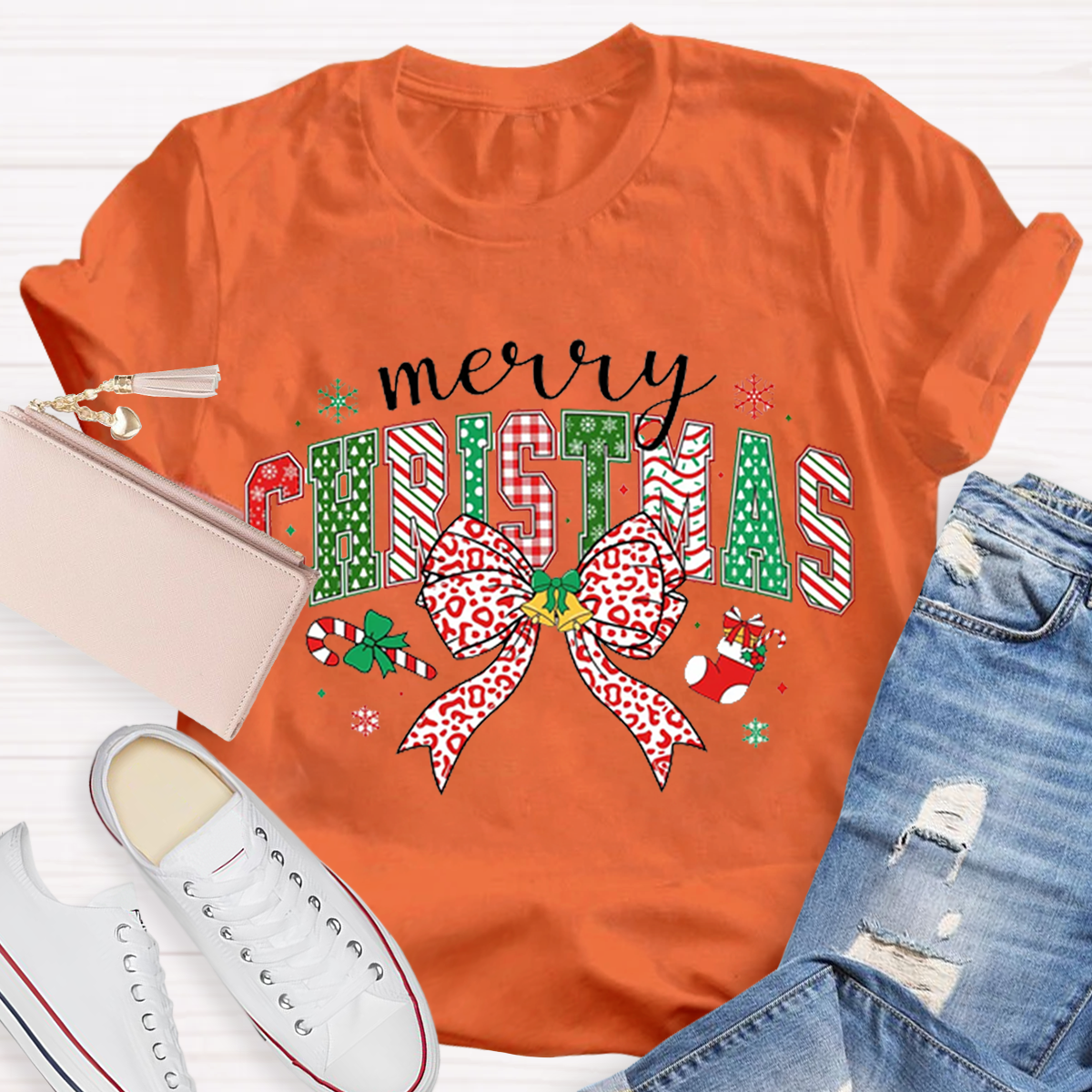 Cute Merry Christmas Teacher T-Shirt