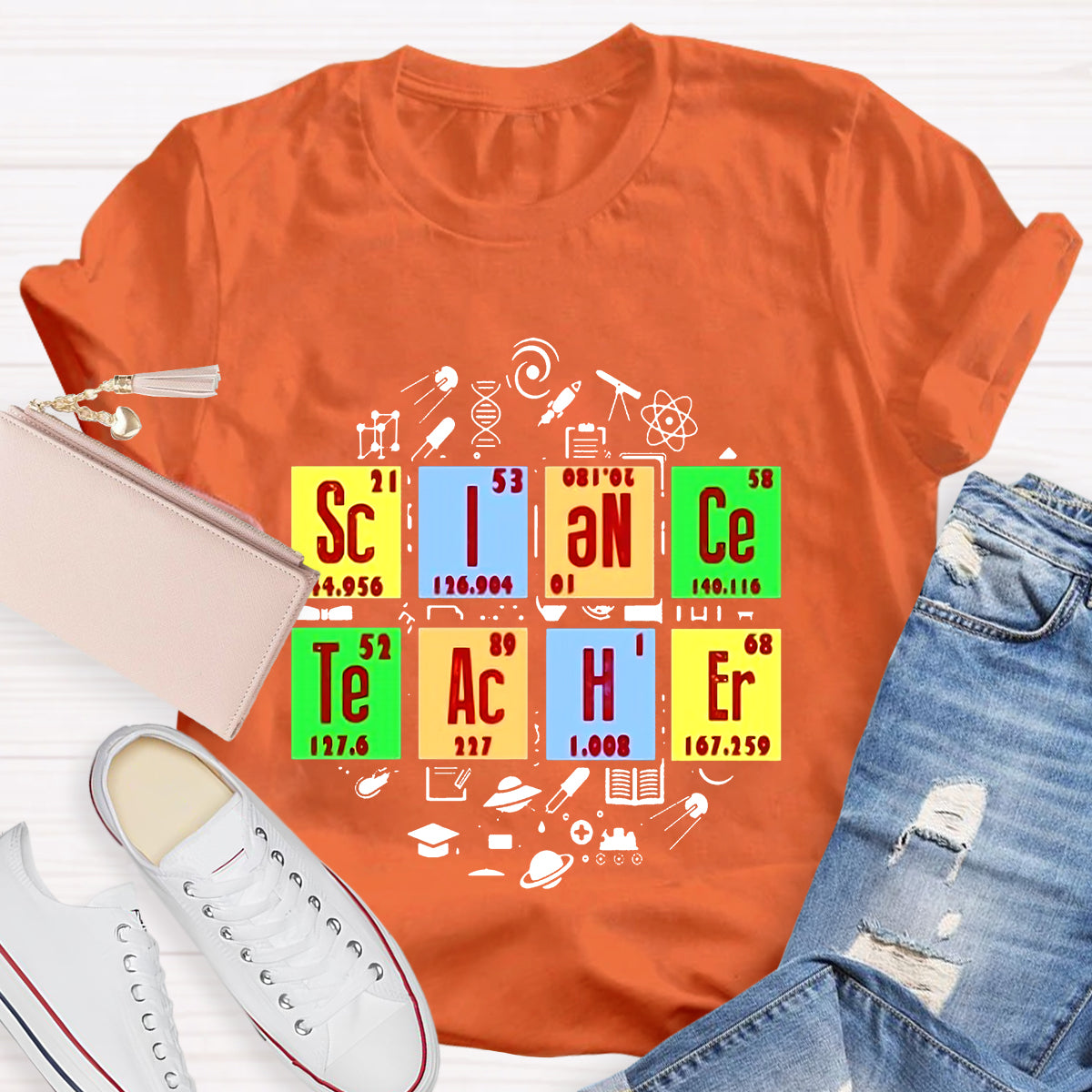 Science Teacher Periodic Table T-Shirt