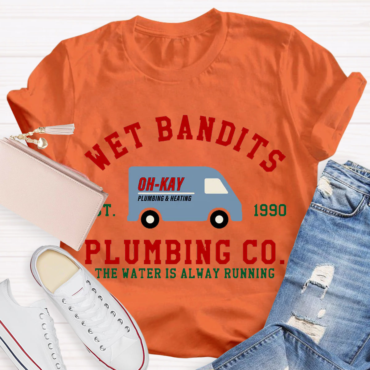 Wet Bandits Plumbing Co Teacher T-Shirt