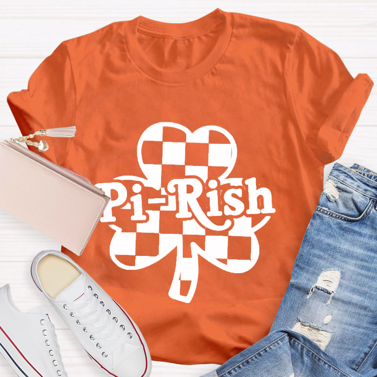 Pi-rish St. Patricks Day  Math Teacher  T-Shirt