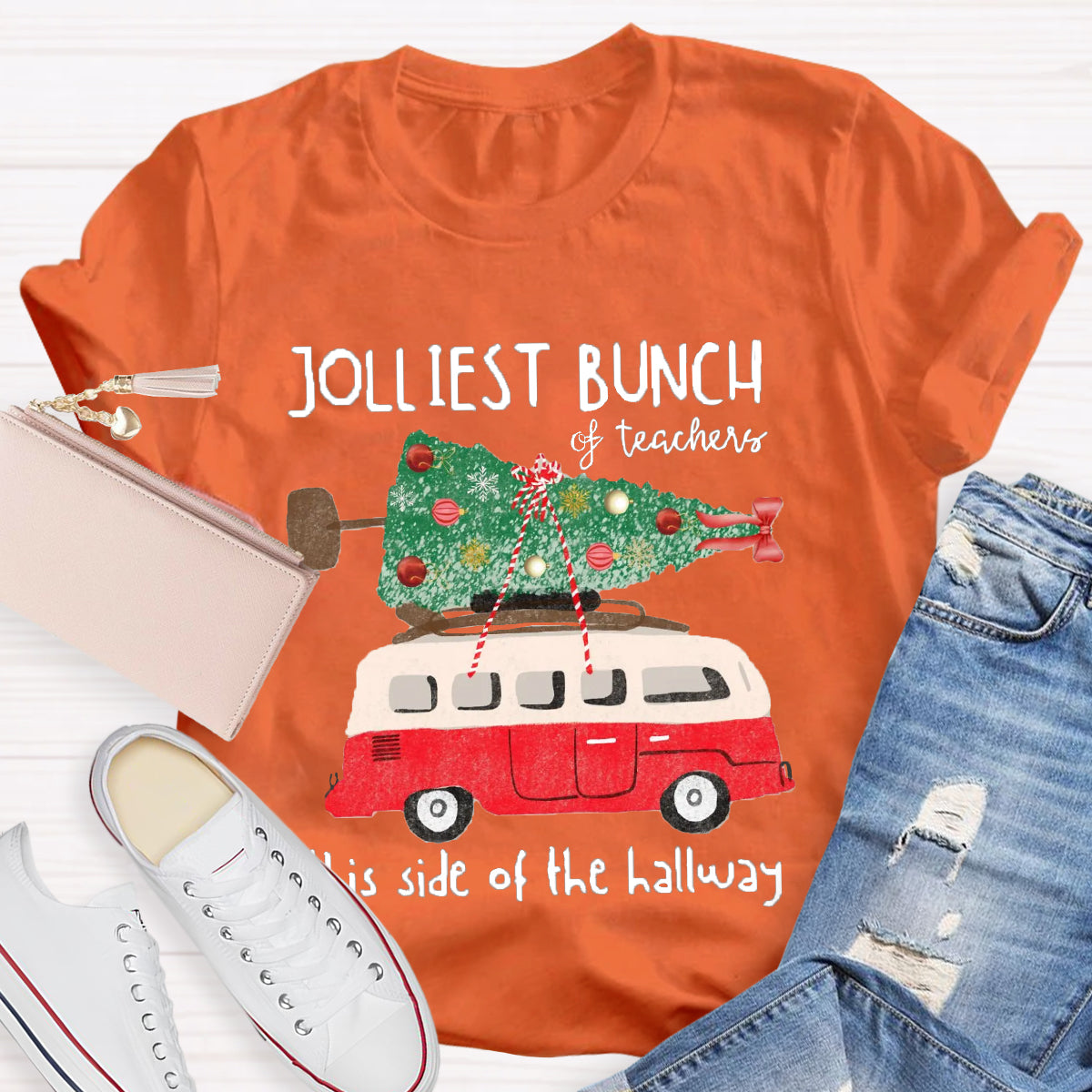 Jolliest Bunch Of Teachers This Side Of The Hallway  T-Shirt