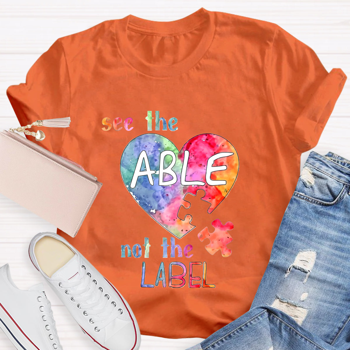 See The Able Not the Label Heart T-Shirt