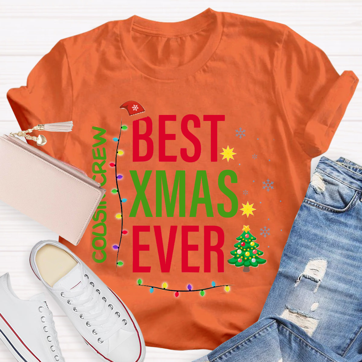 Personalized Team Name Best Xmas Ever T-Shirt