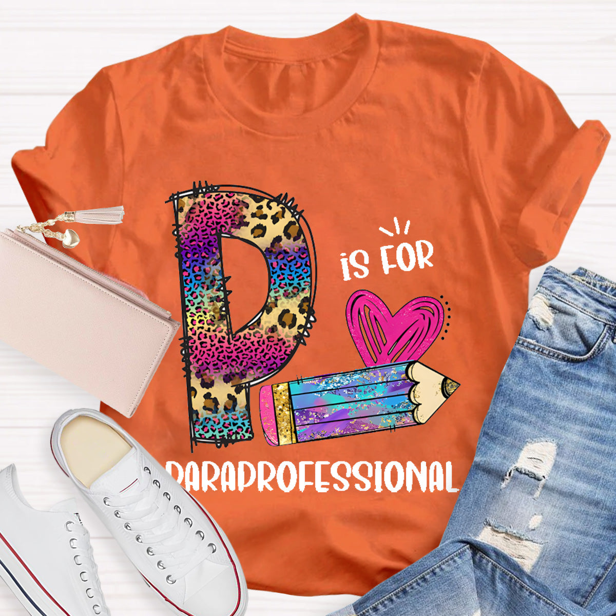 P is For Paraprofessional Teacher T-Shirt