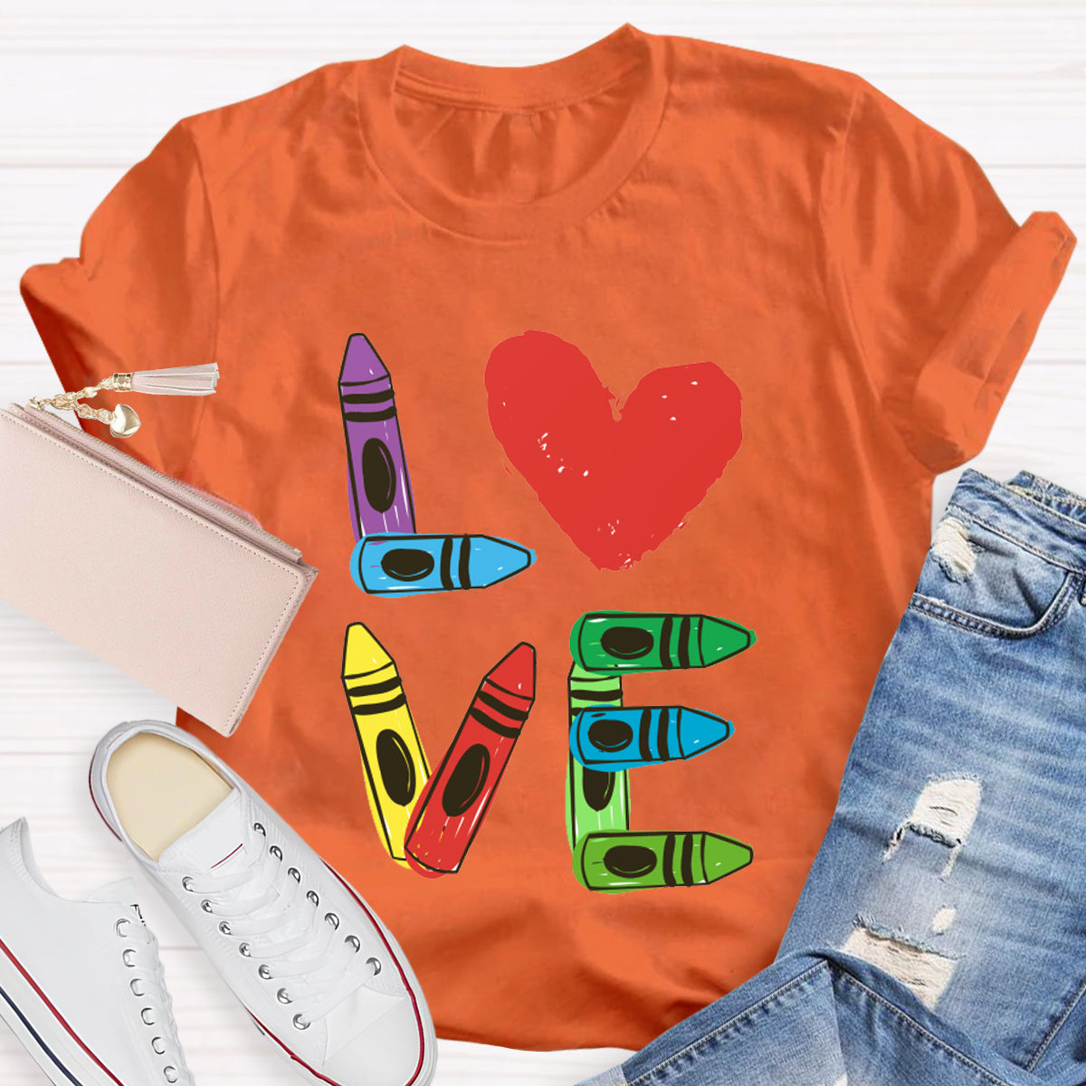 Love Heart Teacher T-Shirt