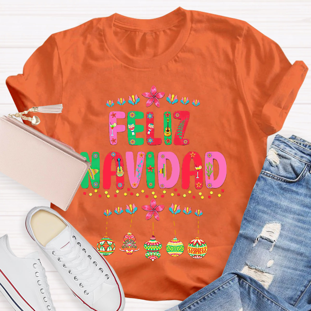 Feliz Navidad Spanish Teacher T-Shirt