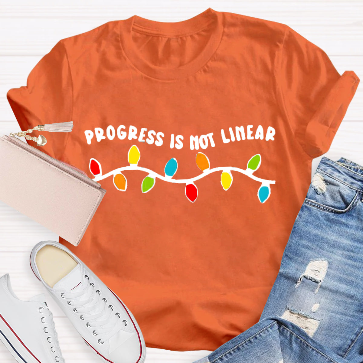 Progress Is Not Linear Test Day T-Shirt