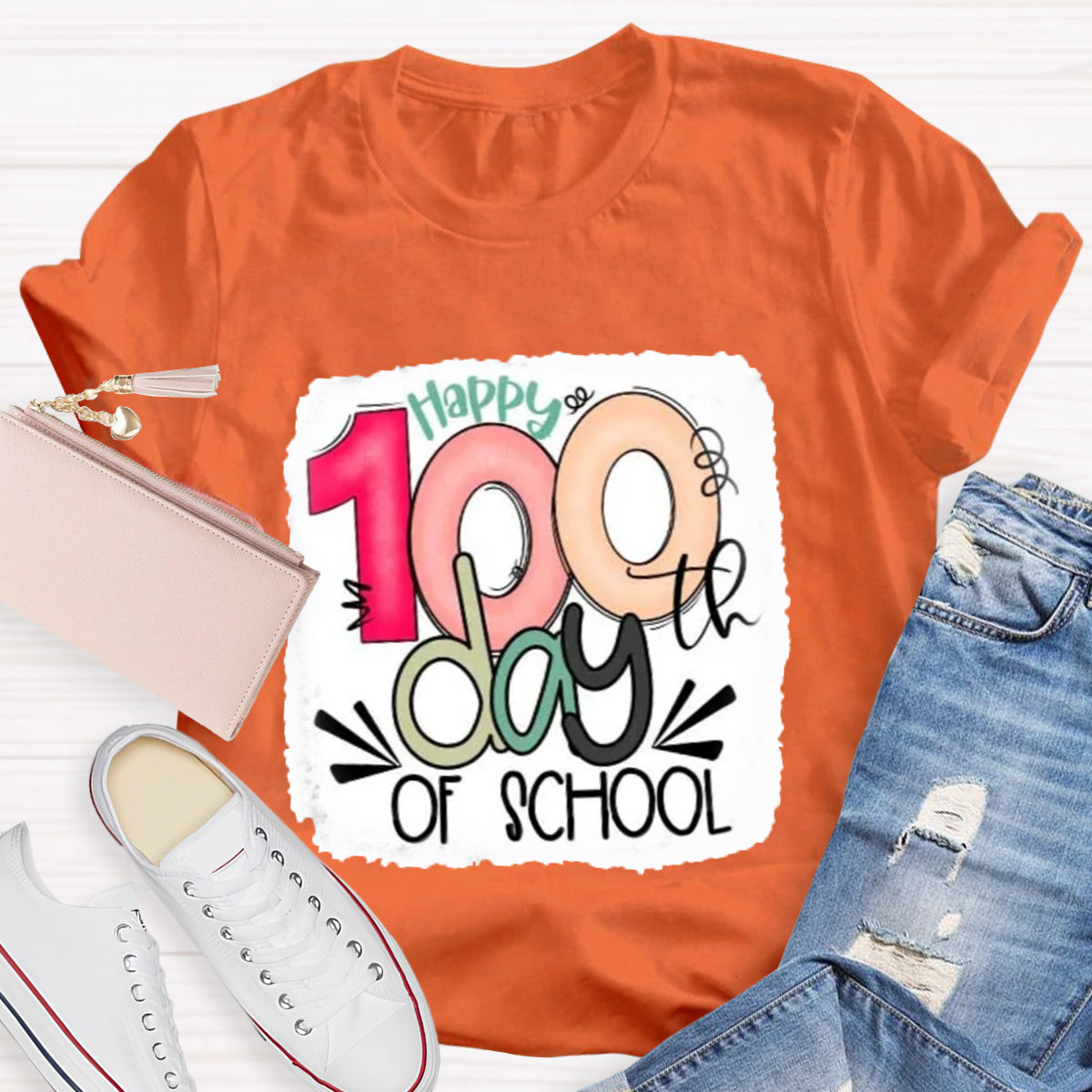 Happy 100th Days Of School Teacher T-Shirt