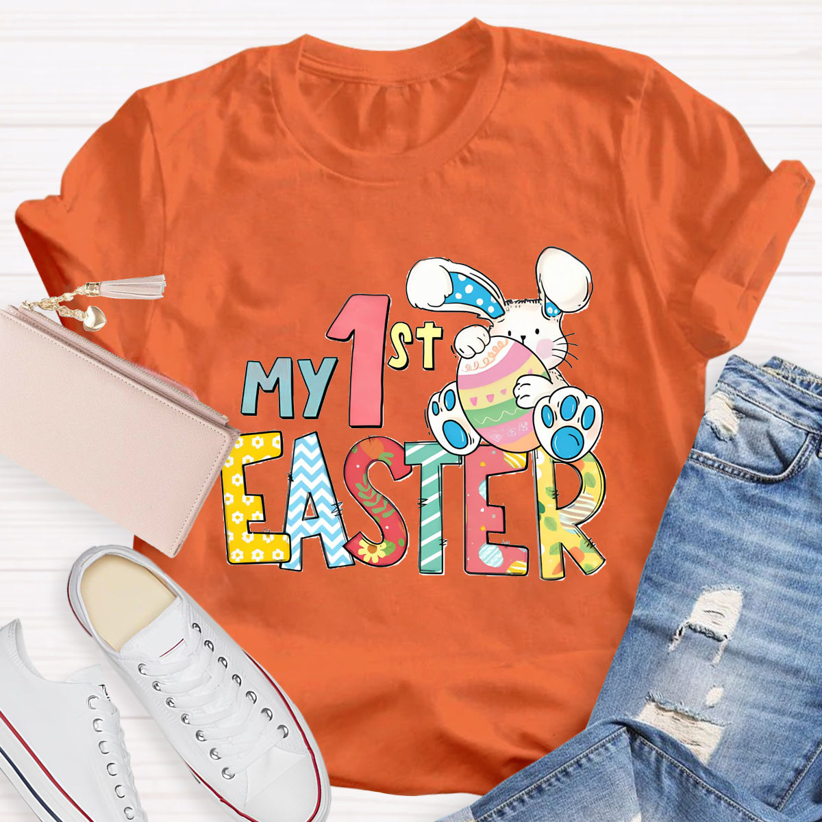 Personalized Grade My 1st Easter Teacher T-Shirt