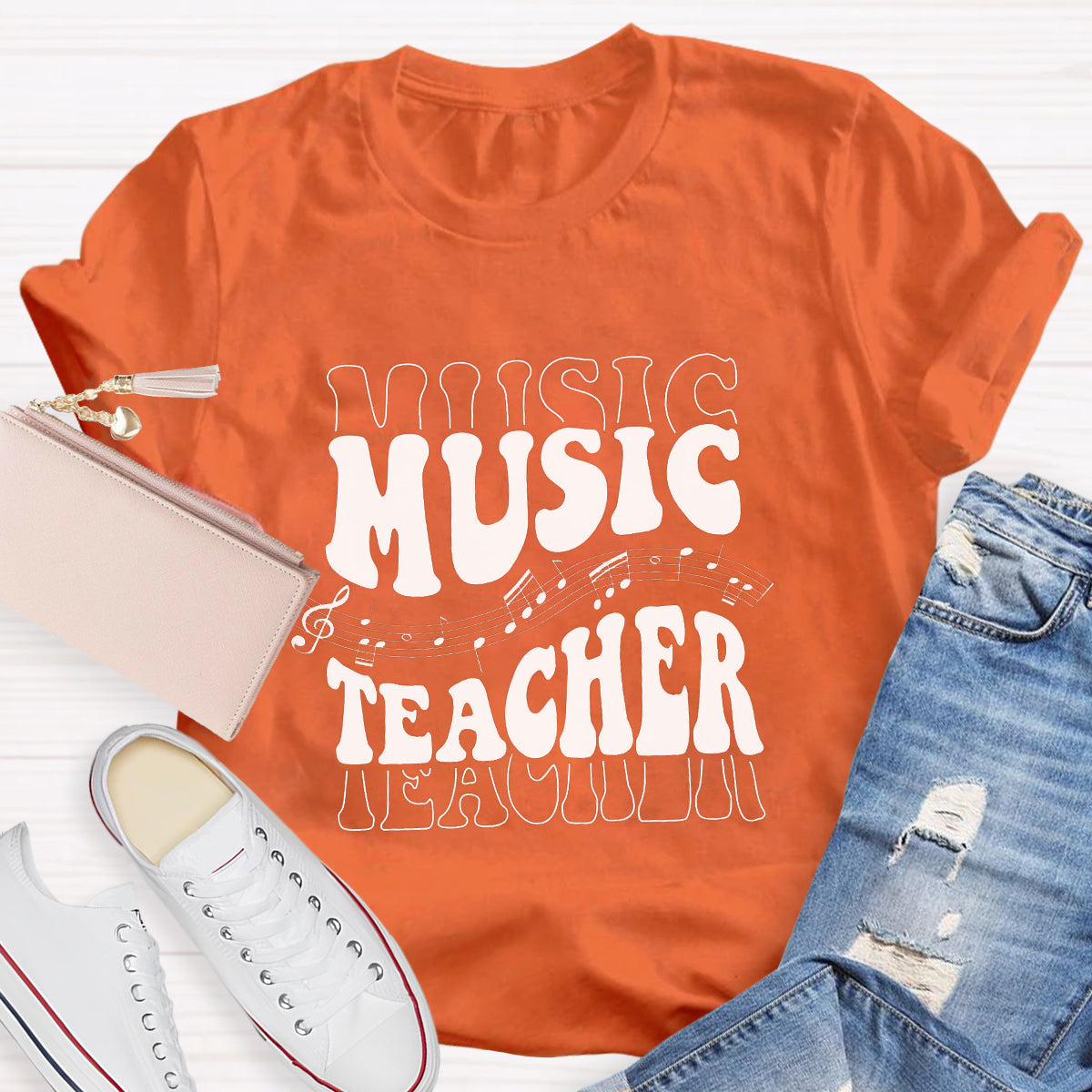 Musical Note Music Teacher T-Shirt