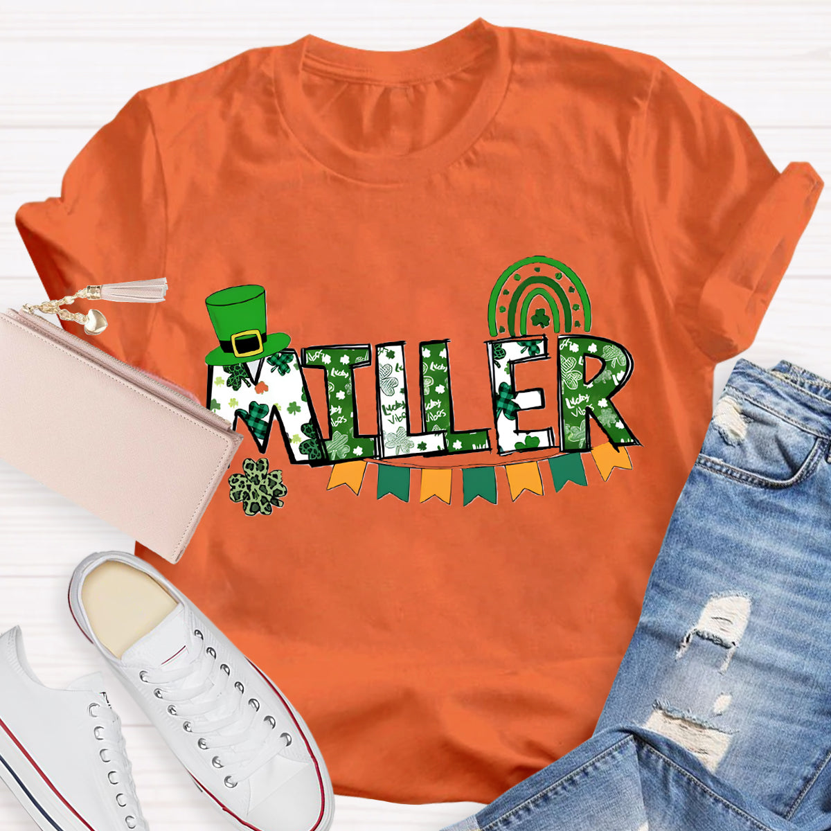 Personalized Name Saint Patricks Day Teacher T-Shirt