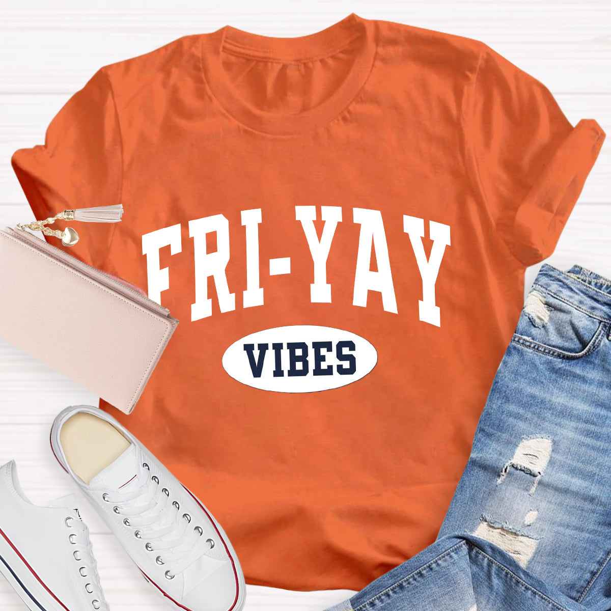 Fri-Yay Vibes Happy Friday T-Shirt