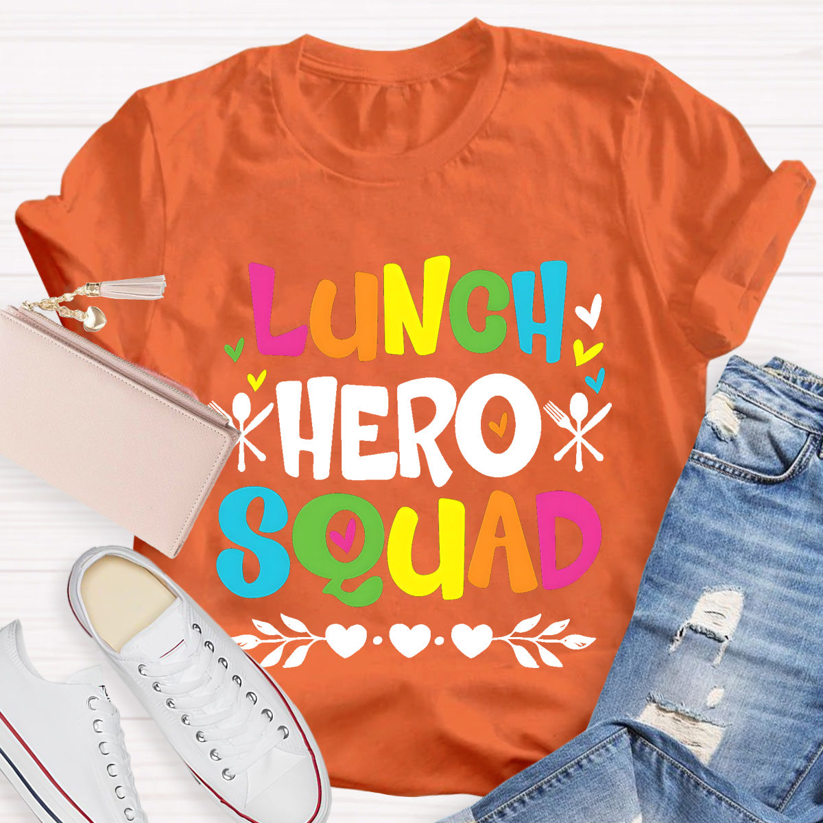 Lunch Hero Squad Teacher T-Shirt