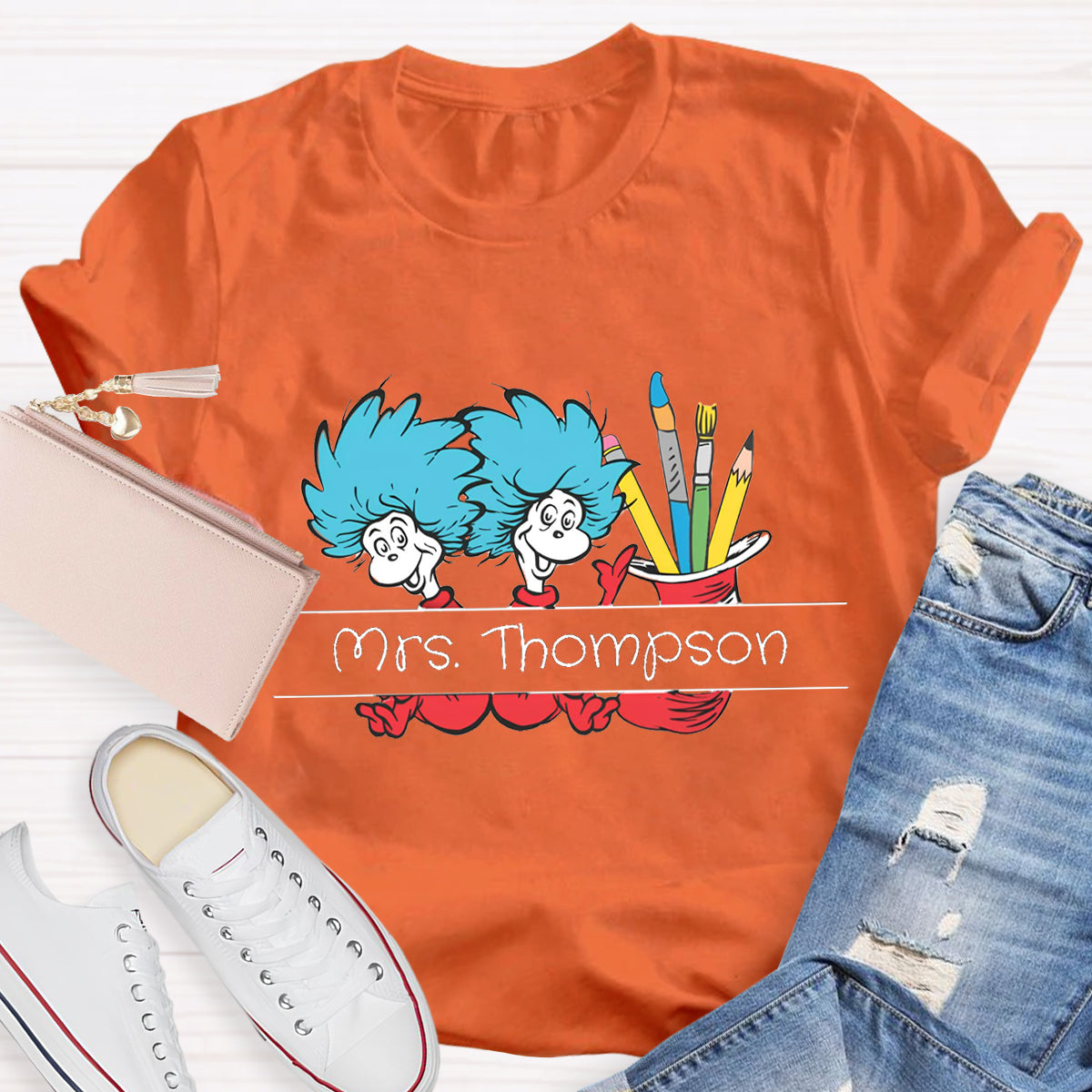 Personalized Name Reading is Magic Teacher T-Shirt