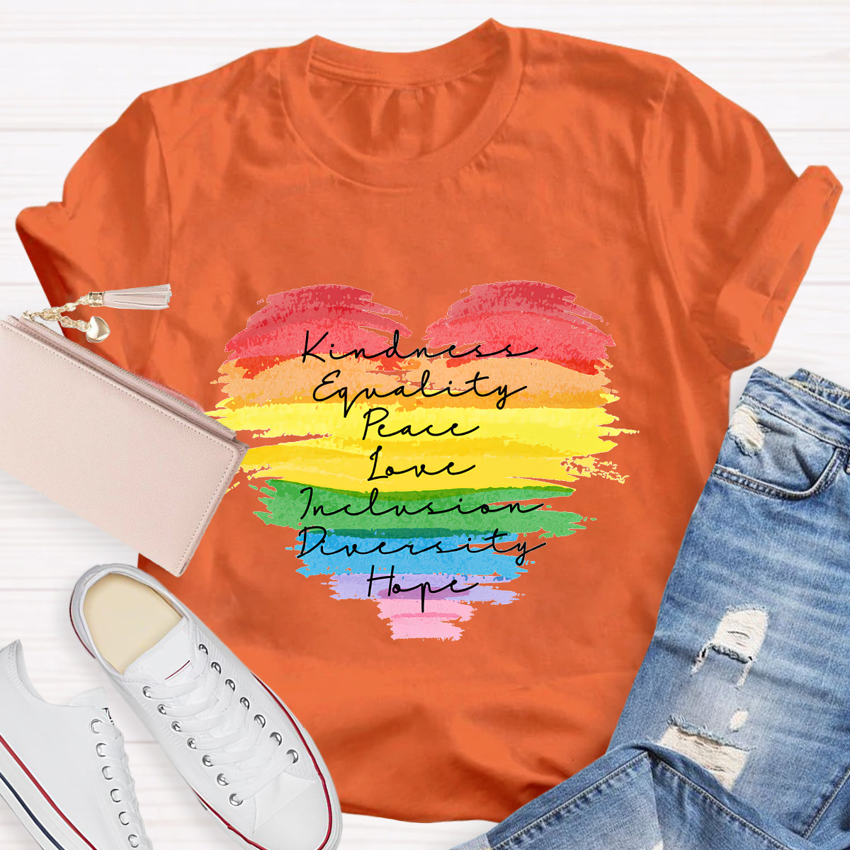 Kindness Equality Peace Love Inclusion Diversity Hope T-Shirt