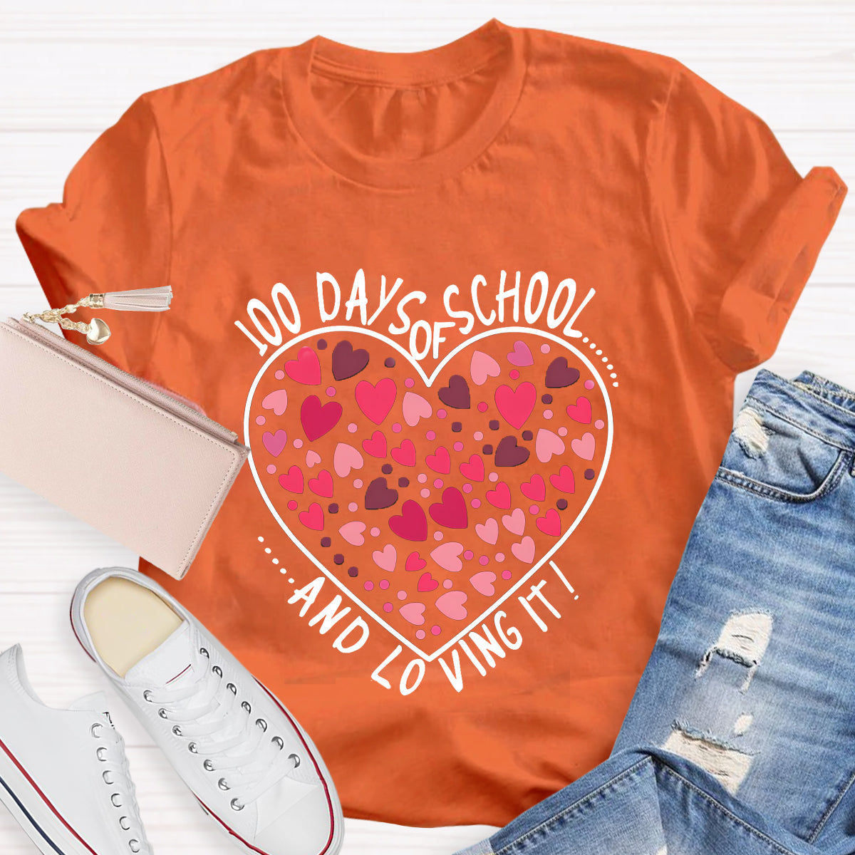 100 Days Of School And Loving It Teacher T-Shirt