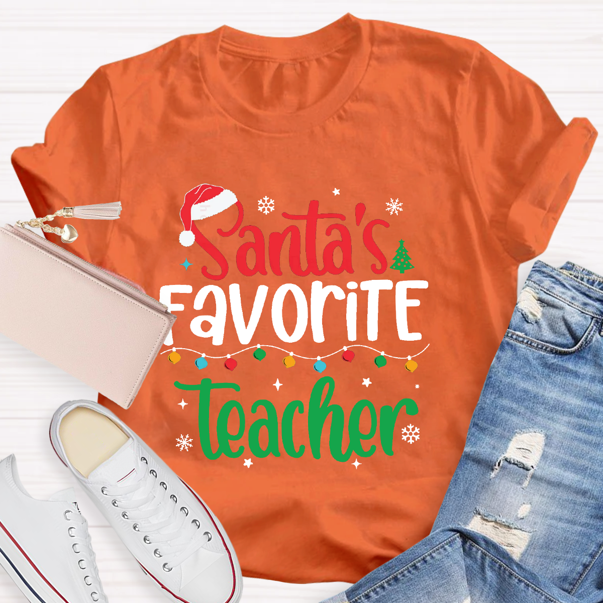 Santa's Favorite Teacher T-Shirt