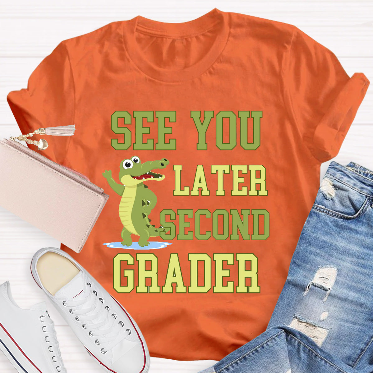 Personalized Grade See You Later Second Grader Teacher T-Shirt