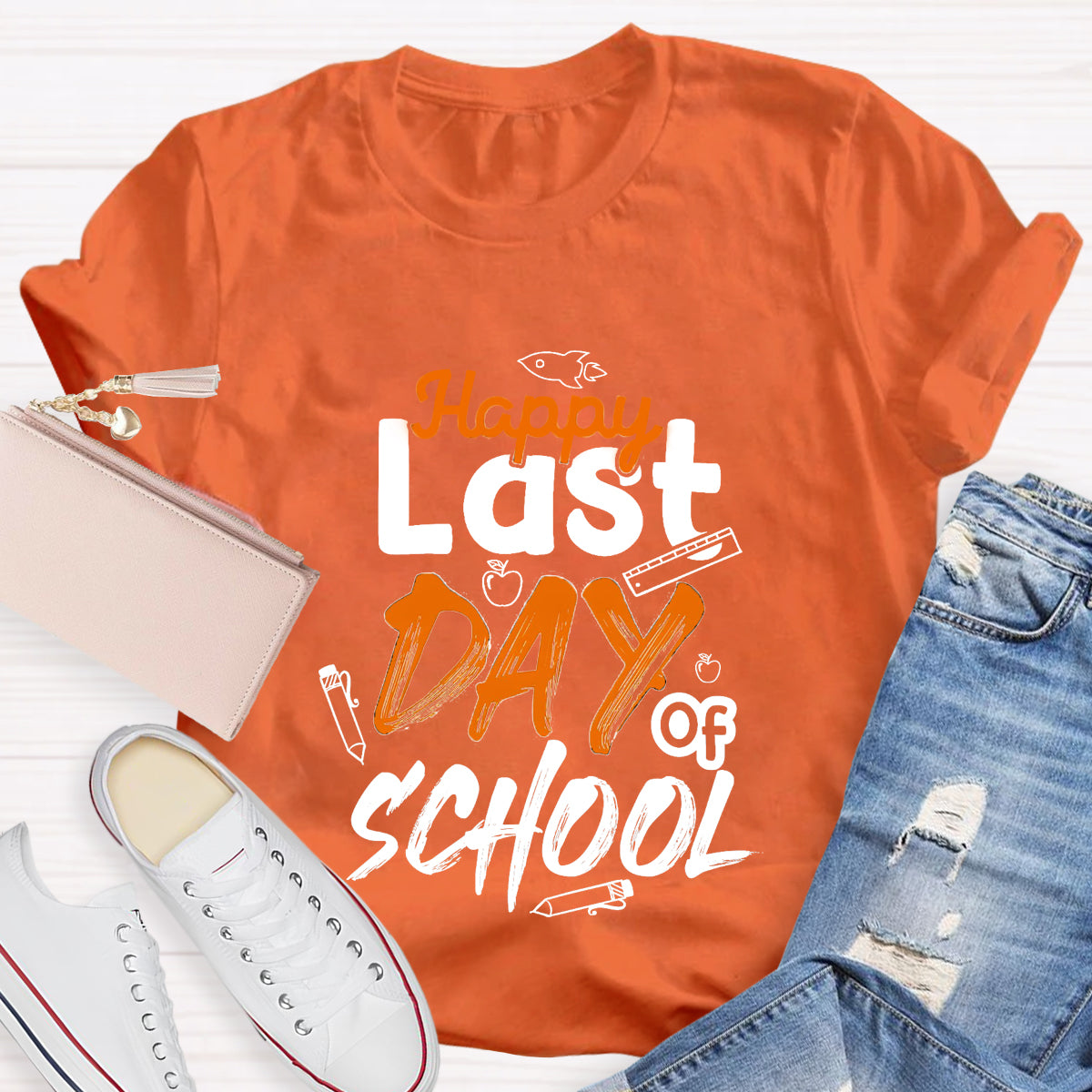 Happy Last Day Of School Ruler T-Shirt