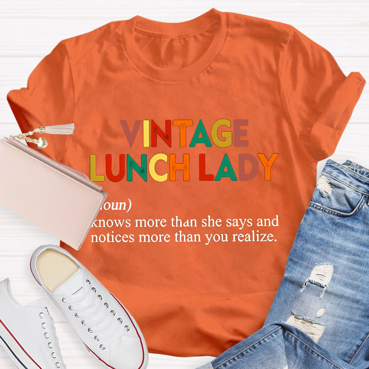 Vintage Lunch Lady Teacher T-Shirt