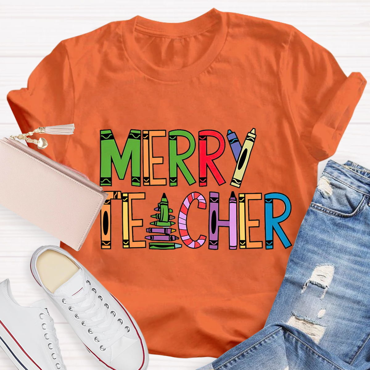 Cute Merry Christmas Teacher T-Shirt