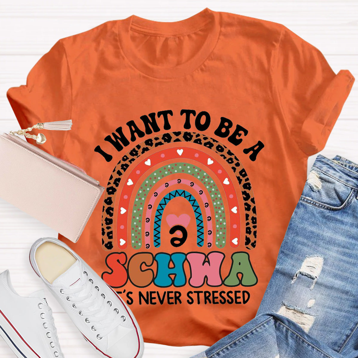 I Want To Be A Schwa It‘s Never Stressed Teacher T-Shirt