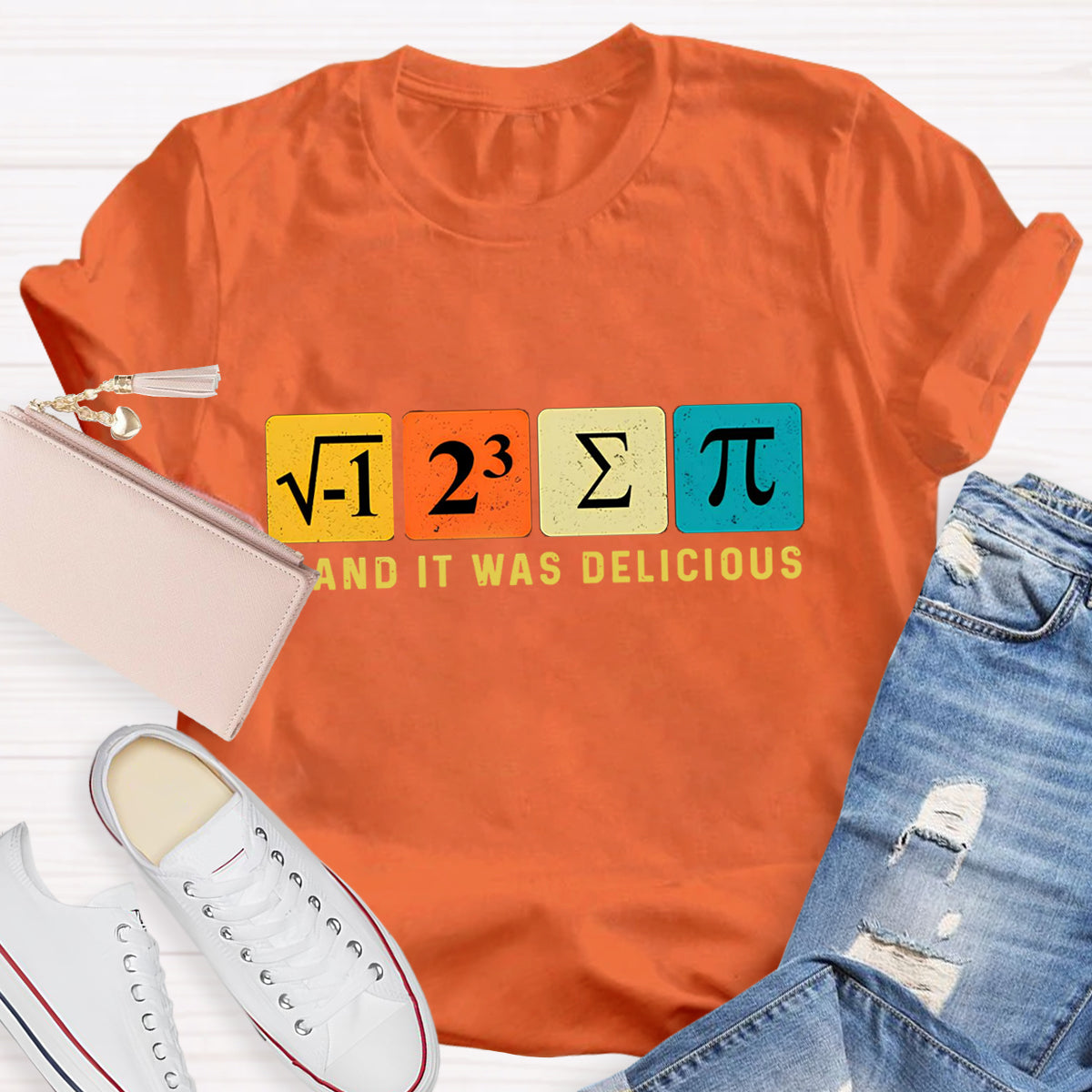 I Ate Some Pie And It Was Delicious Math Teacher T-Shirt