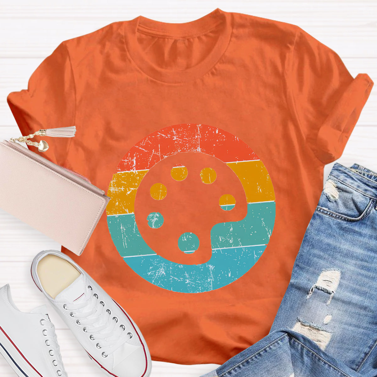 Paint Palette Art Teacher T-Shirt