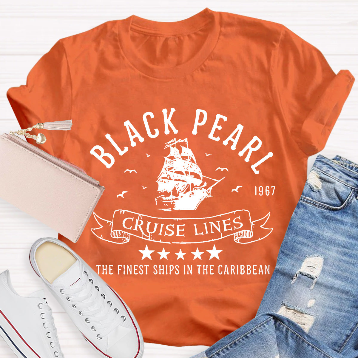 Black Pearl Cruise Lines Teacher T-Shirt