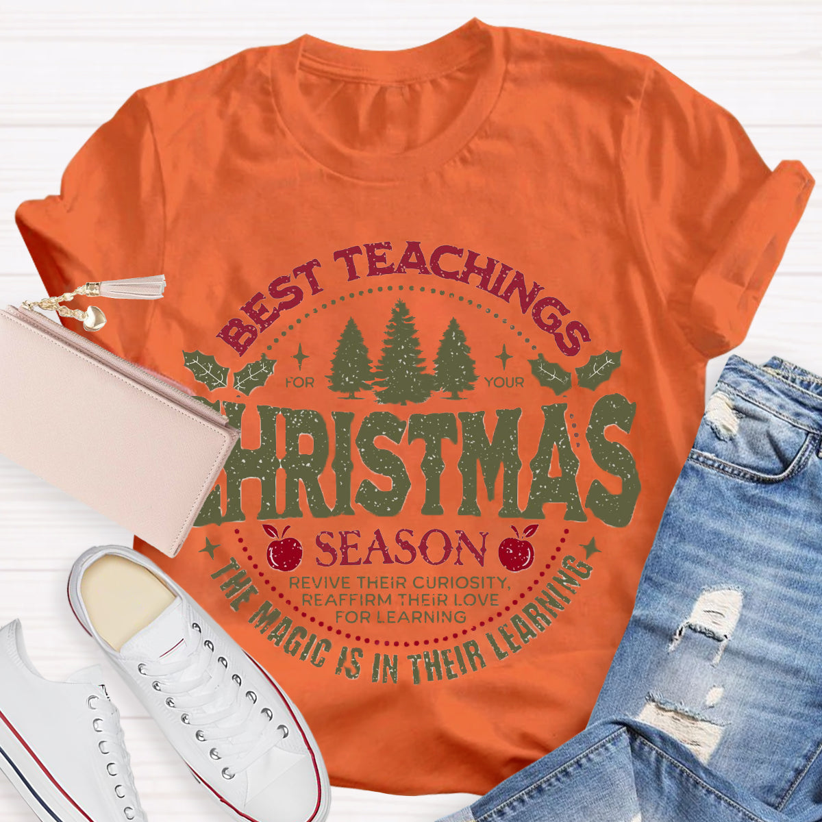 Best Teacher Christmas Season T-Shirt