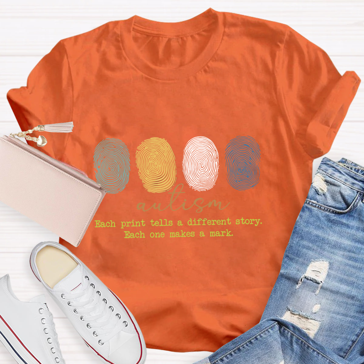 Autism Each Print Tells A Different Story T-Shirt