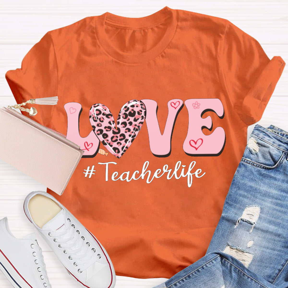 Love Valentine's Day Teacher T-Shirt