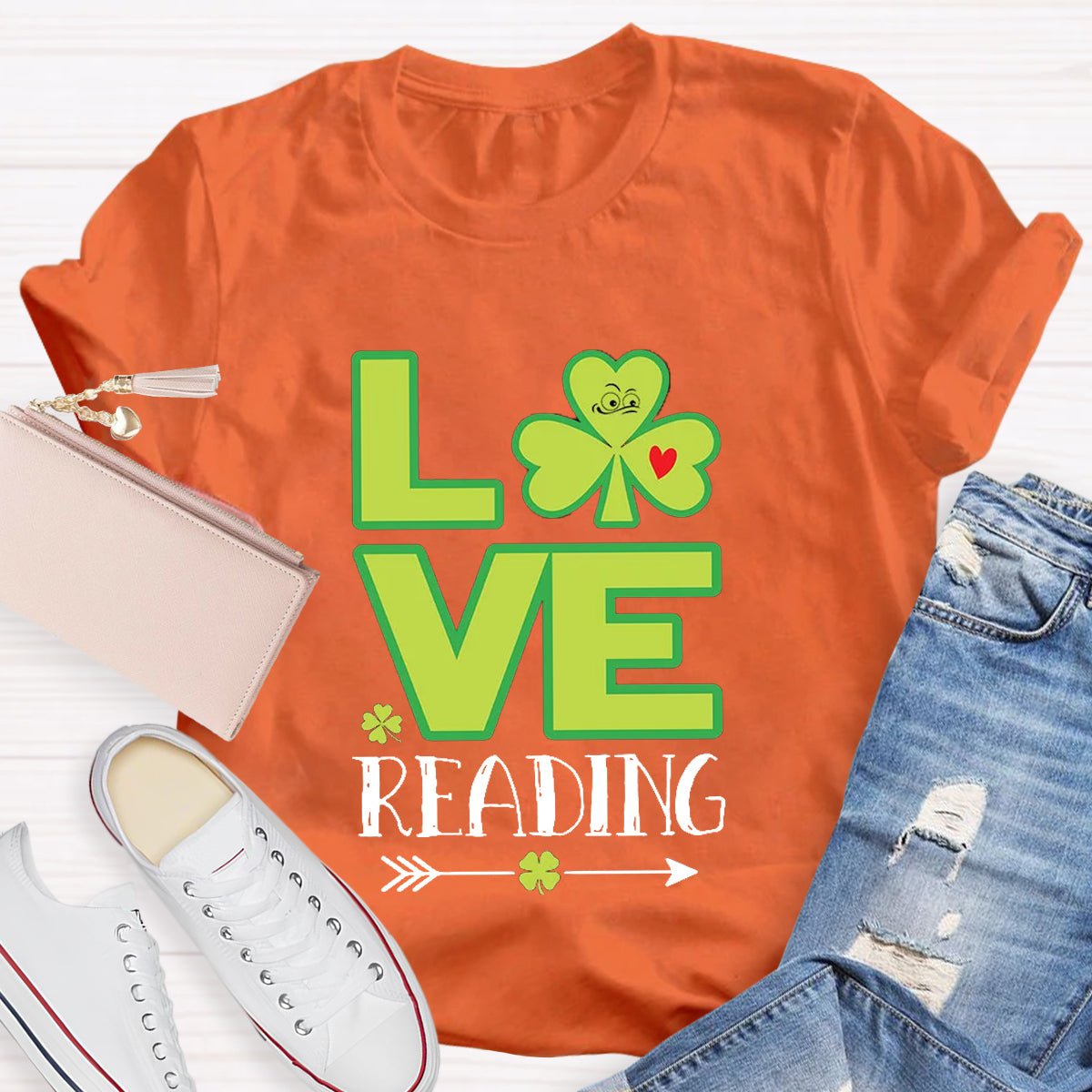 Love Reading Funny St Patricks Day T-Shirt