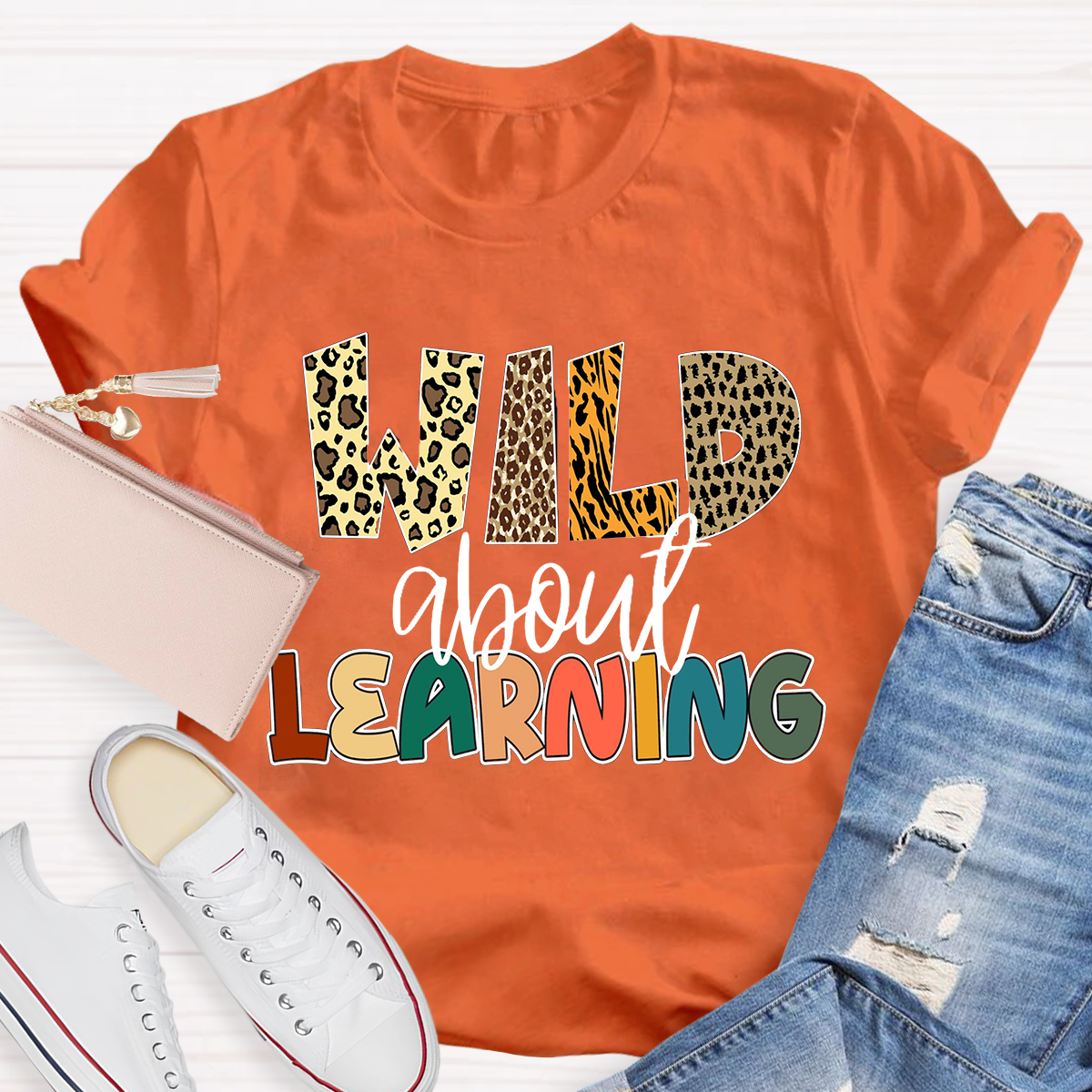 Wild About Learning Teacher T-Shirt