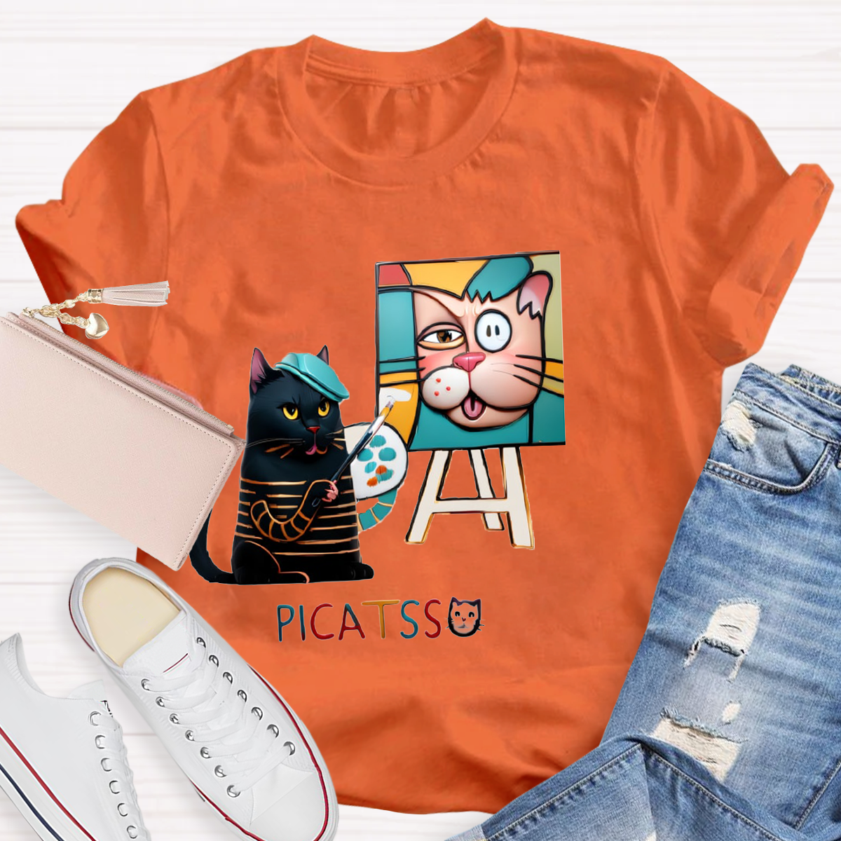 Funny Picatsso  Art Teacher T-Shirt