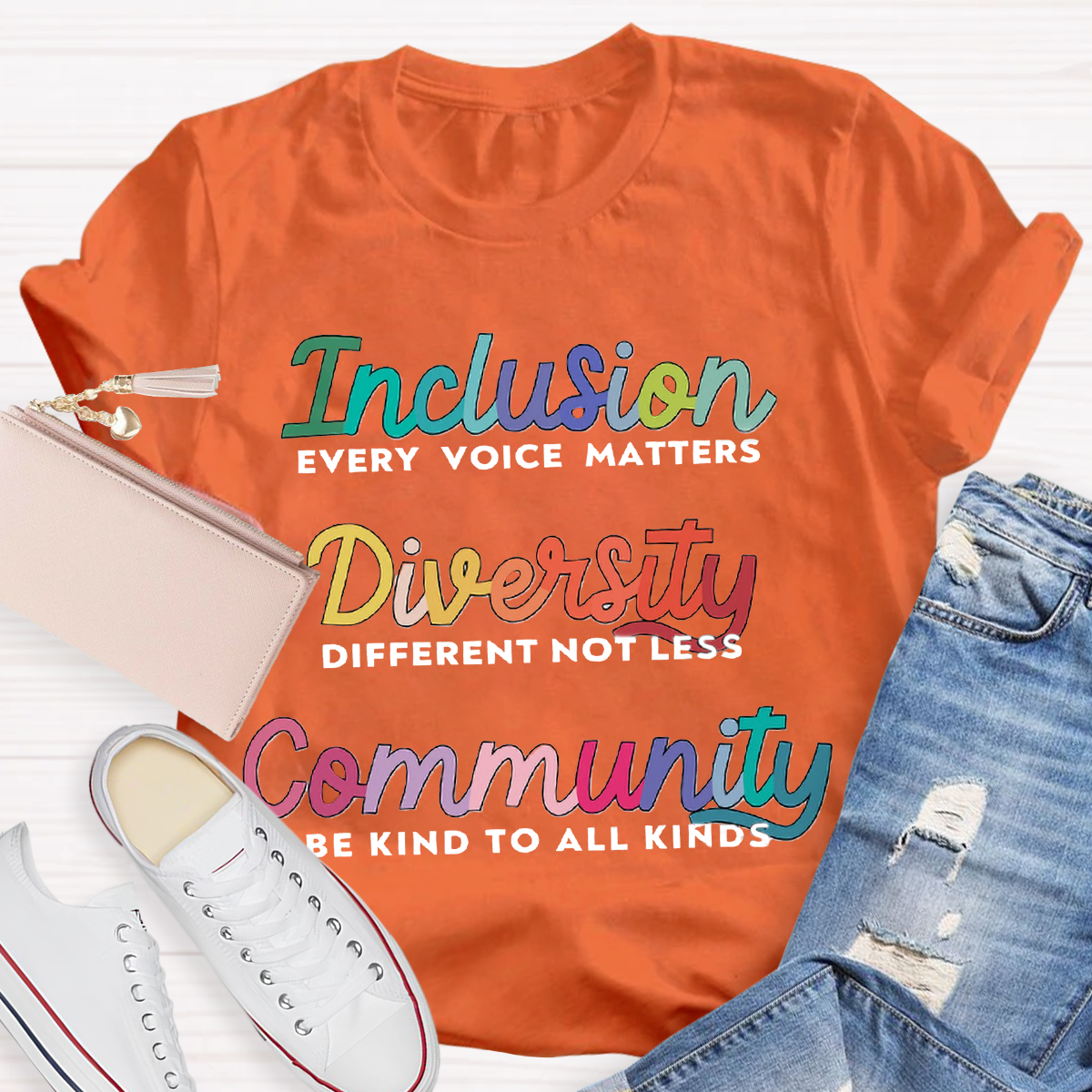 Inclusion Diversity Community Teacher T-Shirt